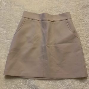 Beige mini skort